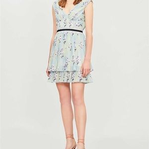 Self portrait floral mini dress